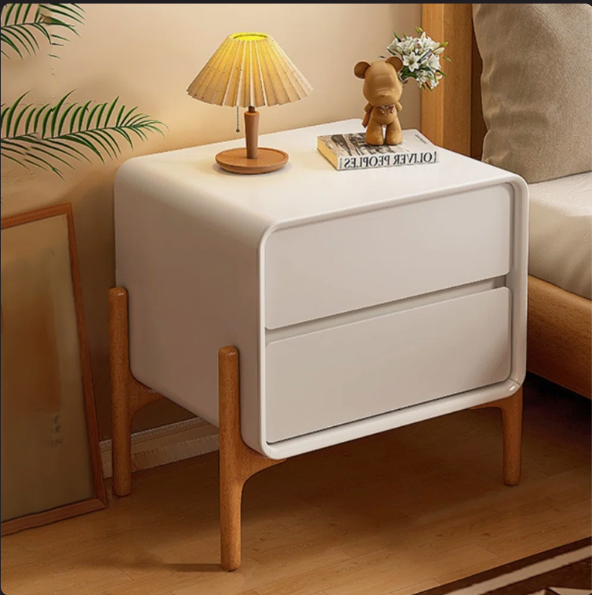 Scandinavian White Oak Nightstand