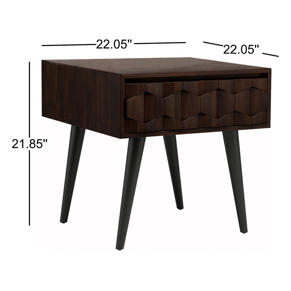Geometric Cube Nightstand