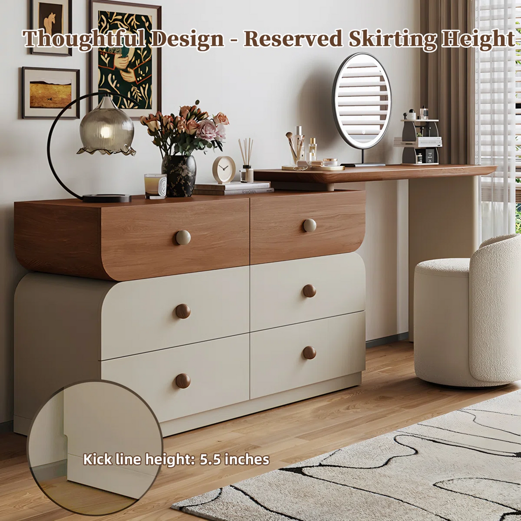 Nira Walnut Glow Dressing Table