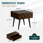 Geometric Cube Nightstand