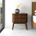 Classic Walnut Bedside Table