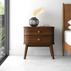 Classic Walnut Bedside Table