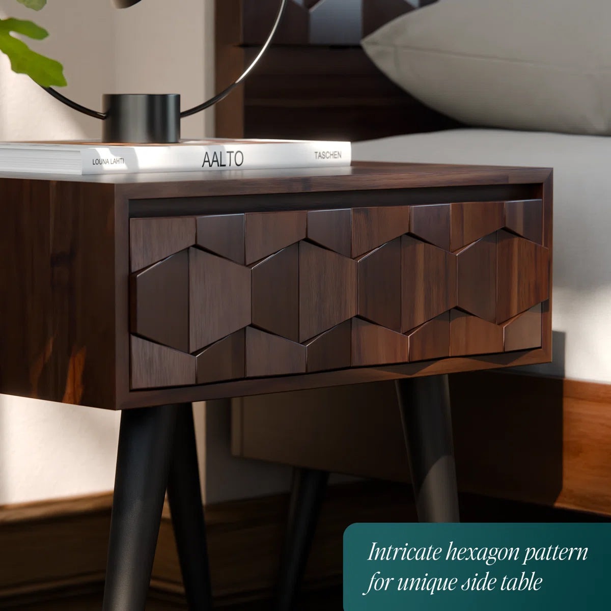 Geometric Cube Nightstand