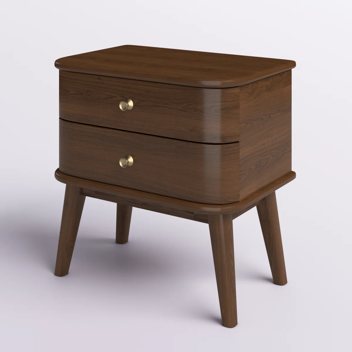 Classic Walnut Bedside Table