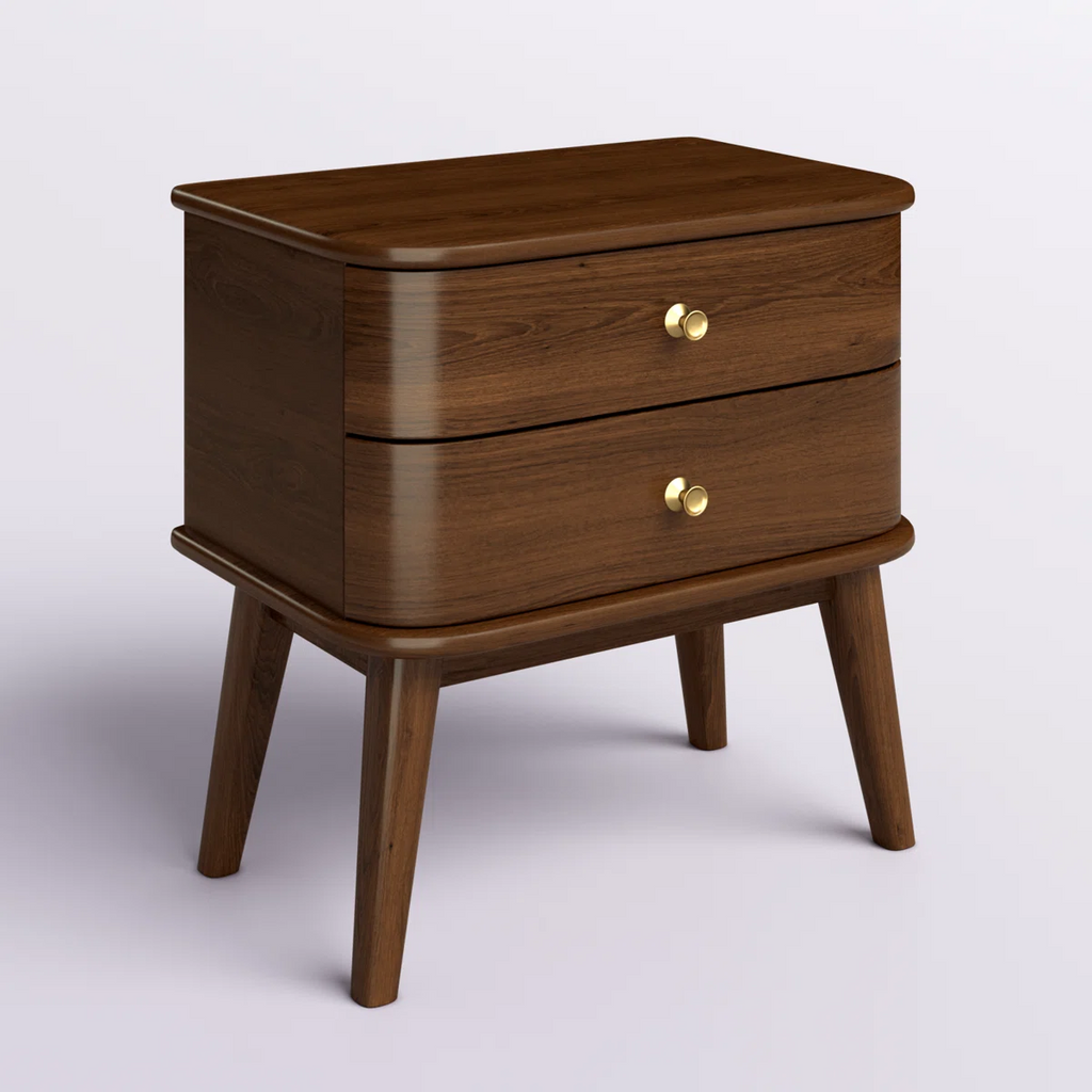 Classic Walnut Bedside Table