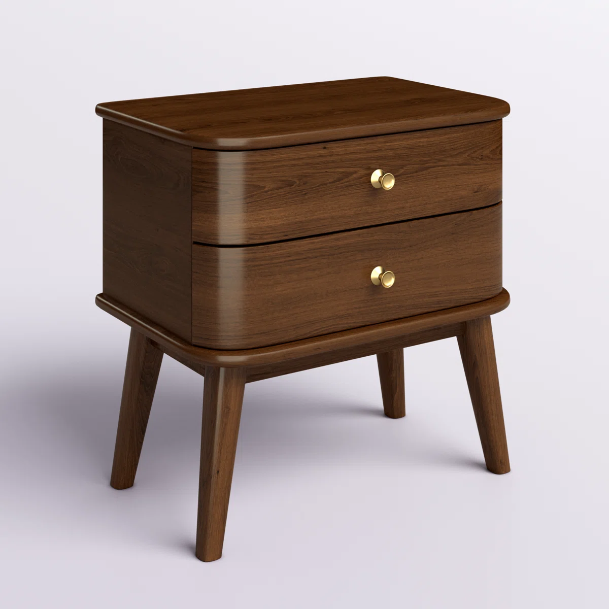 Classic Walnut Bedside Table
