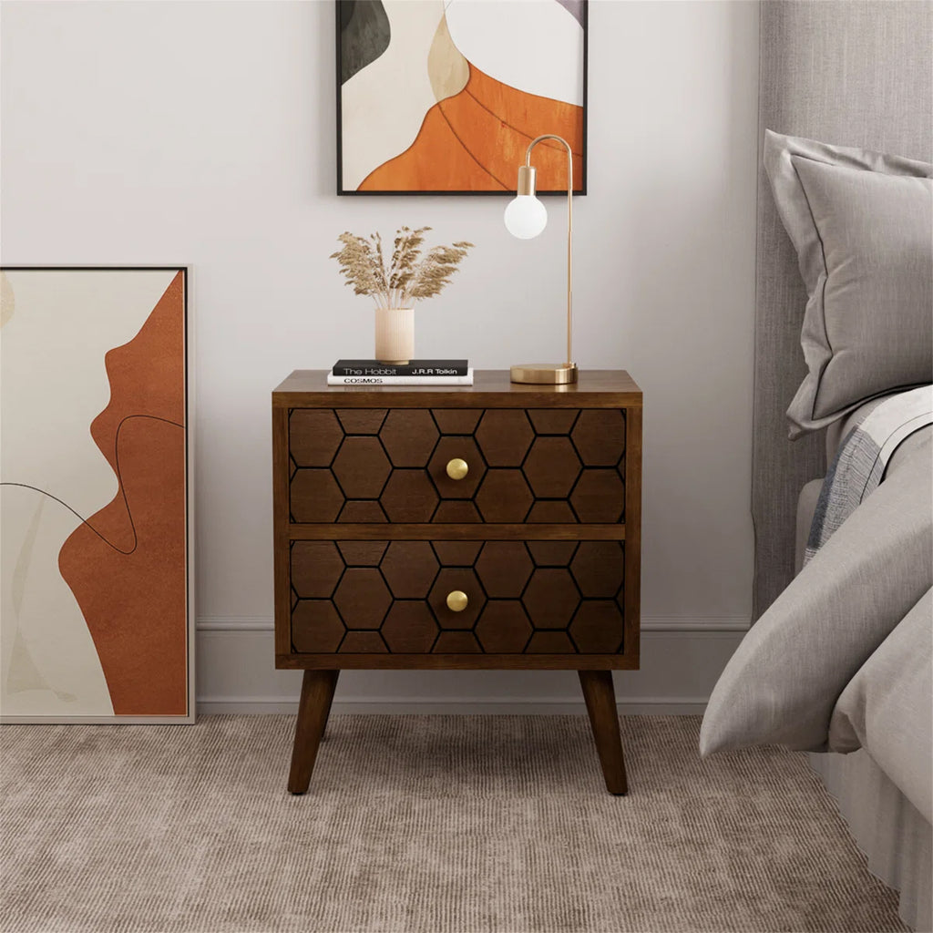 Honeycomb Accent Nightstand