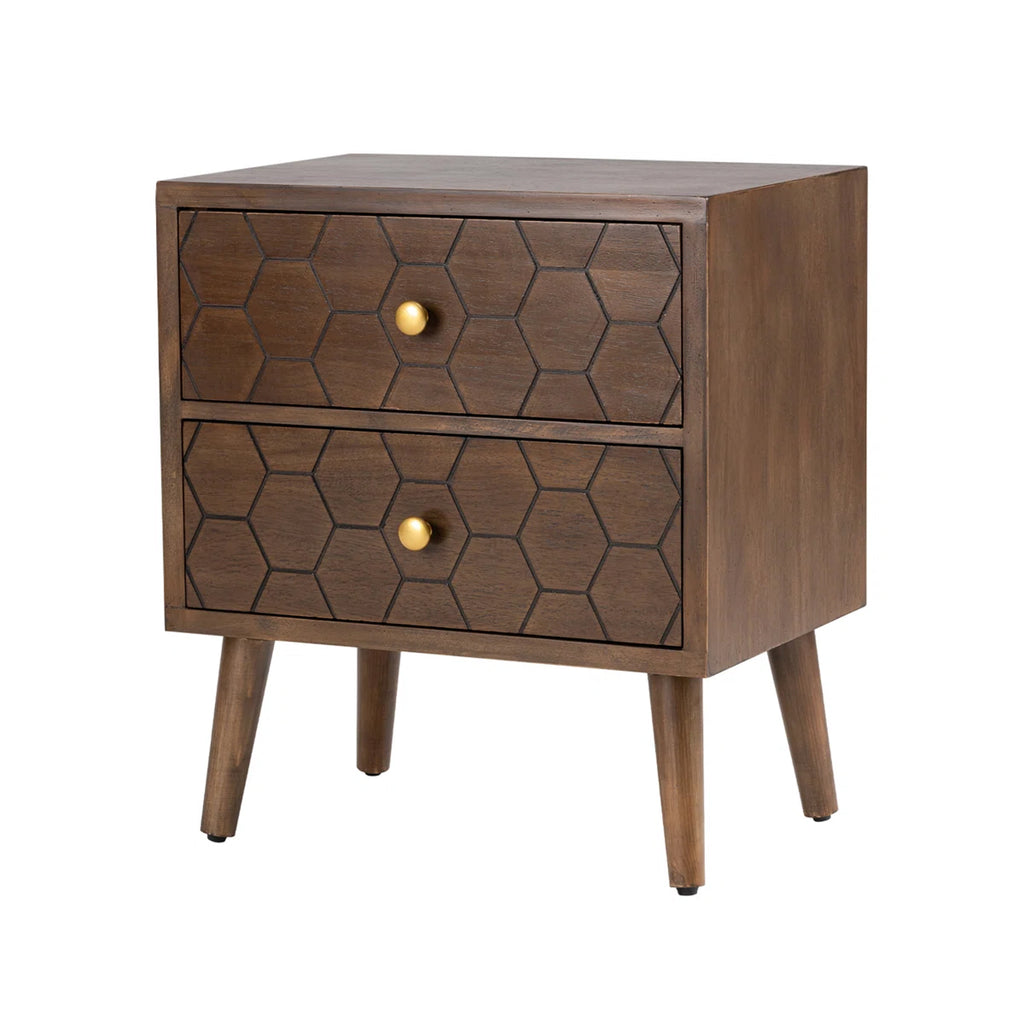 Honeycomb Accent Nightstand