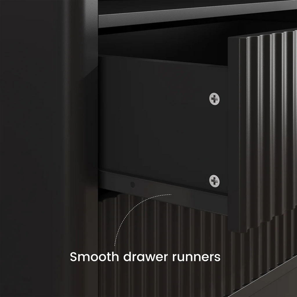 Contemporary LED Cabinet Nightstand