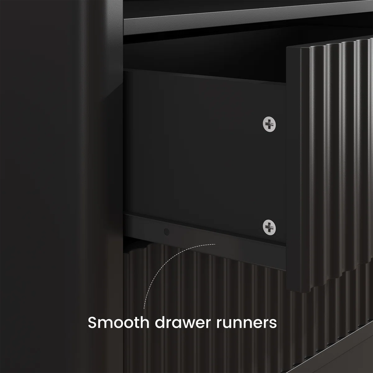 Contemporary LED Cabinet Nightstand