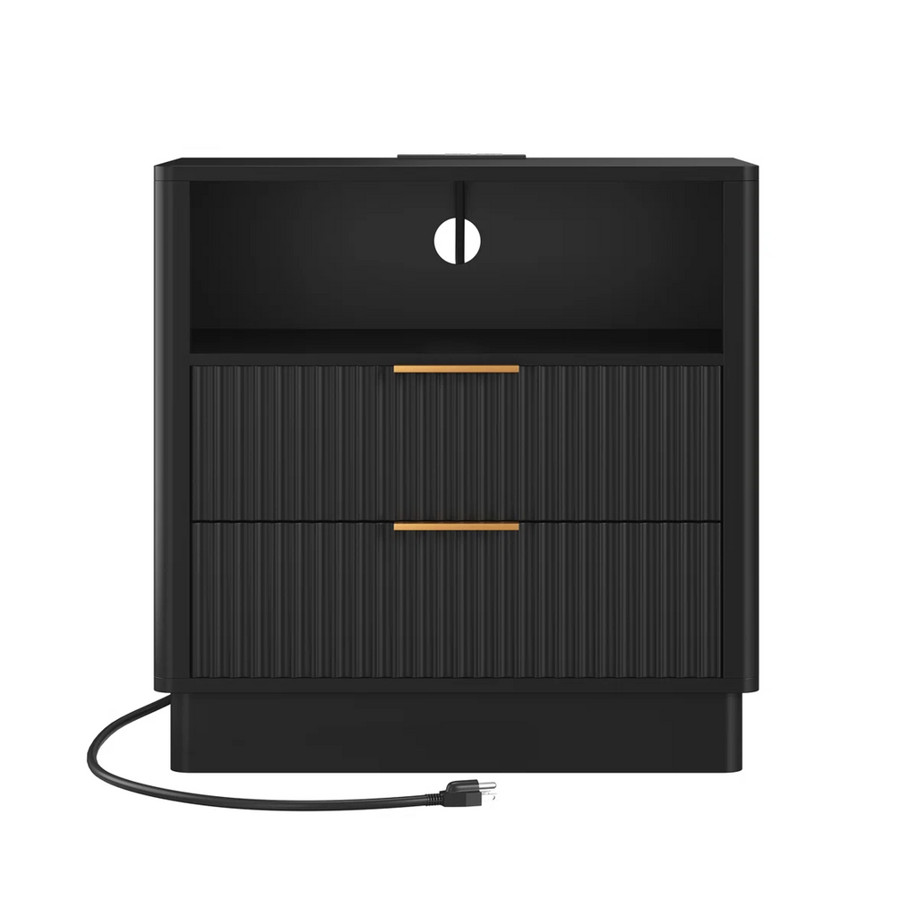 Contemporary LED Cabinet Nightstand