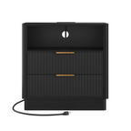 Contemporary LED Cabinet Nightstand