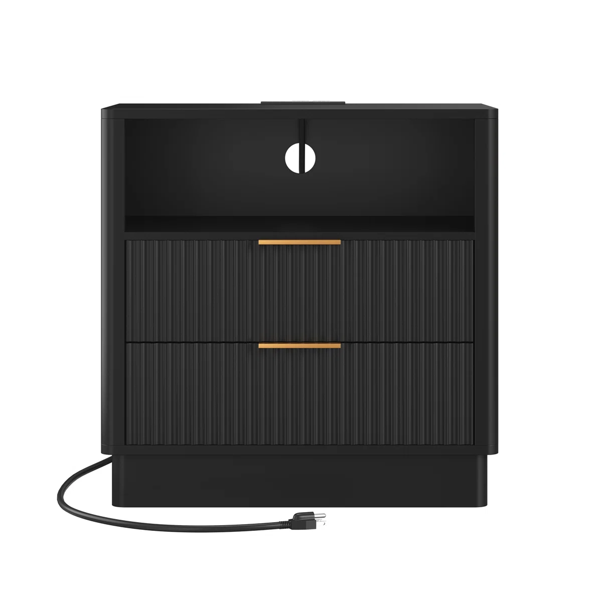Contemporary LED Cabinet Nightstand