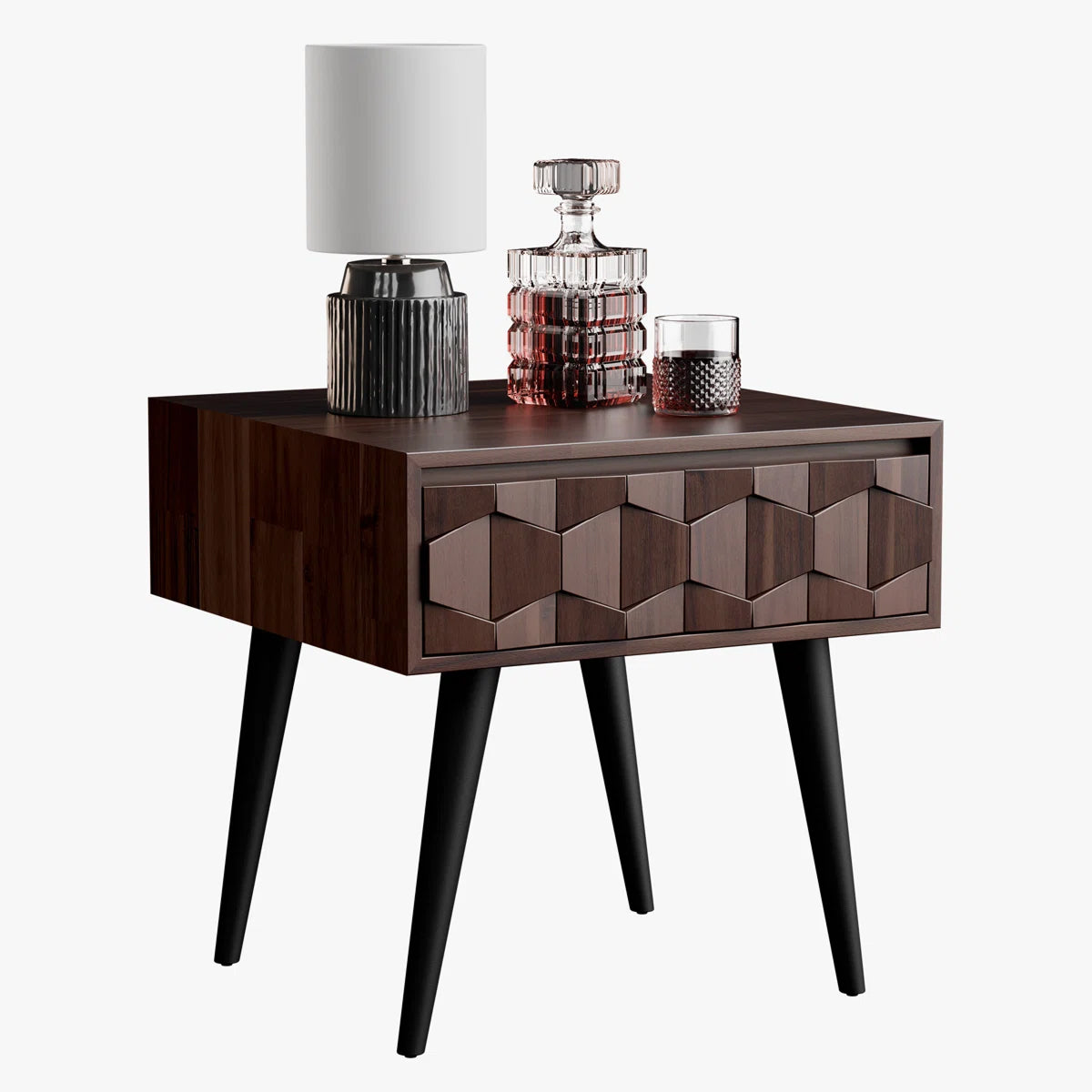 Geometric Cube Nightstand