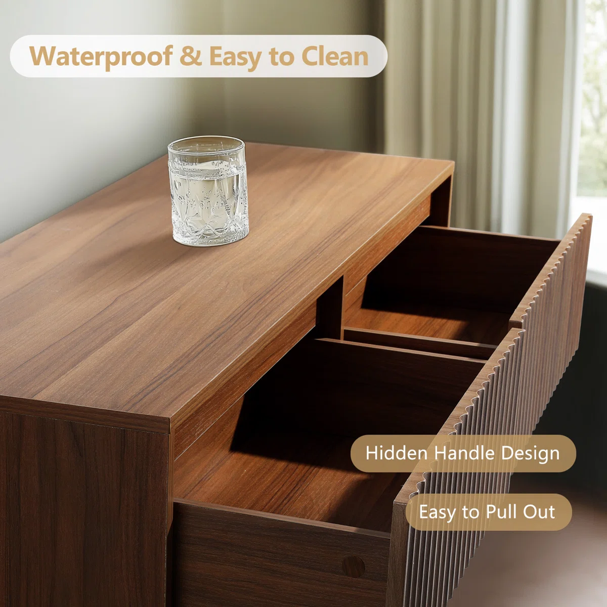 Nira Noir Matte Dresser