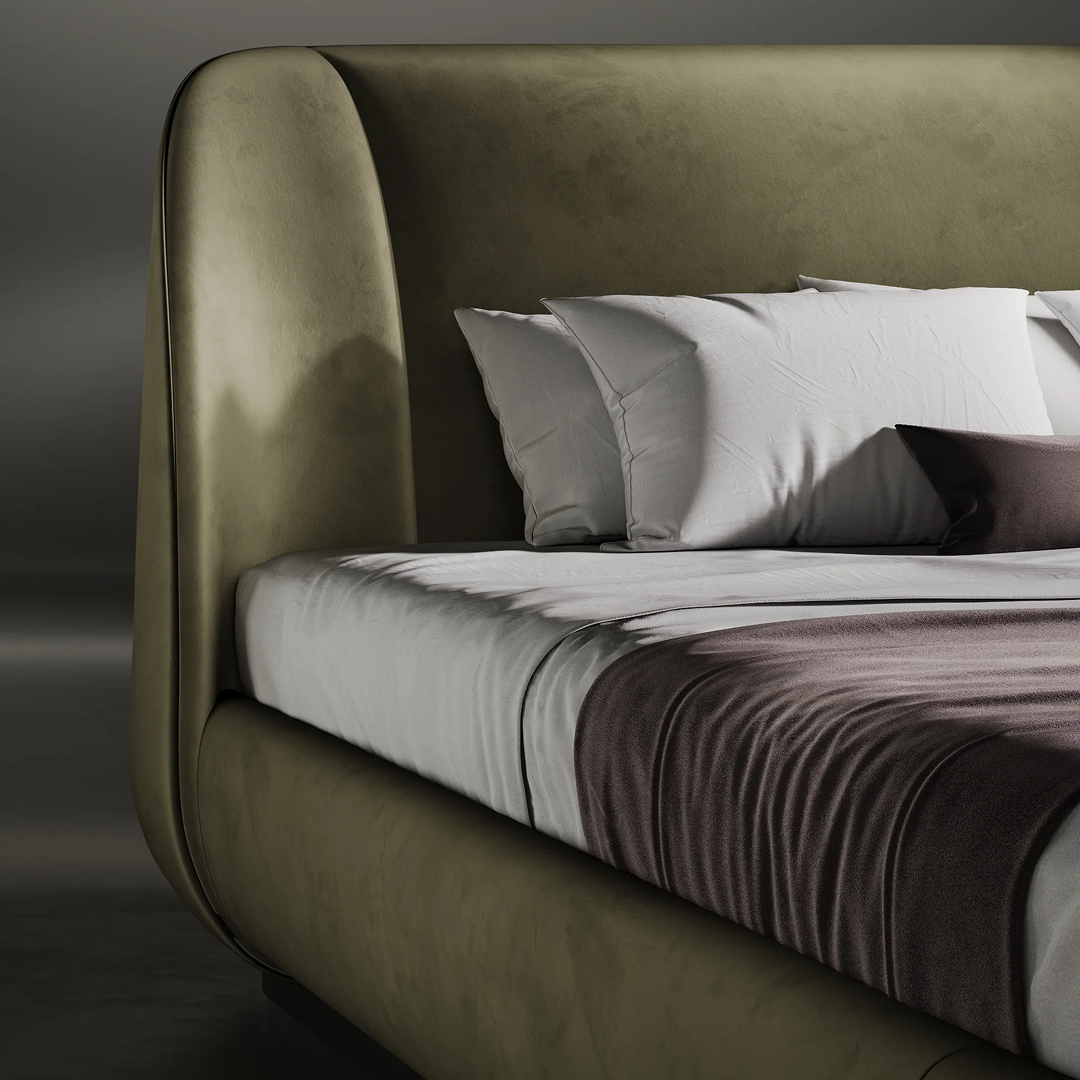 Halo Wingback Bed