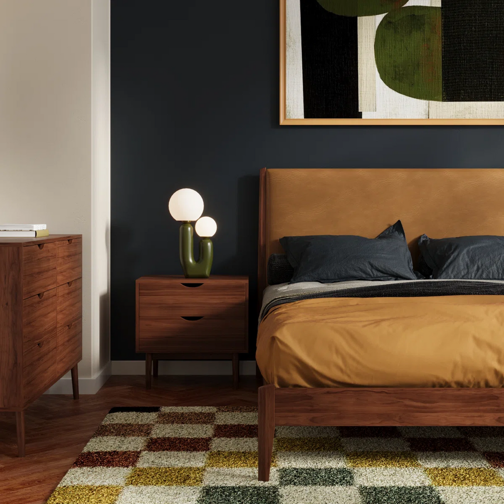 Mid-Century Walnut Nightstand