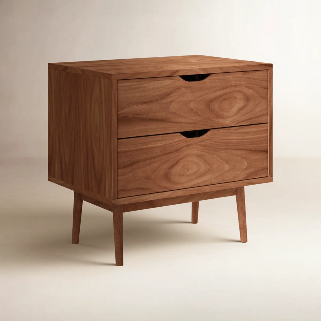 Mid-Century Walnut Nightstand