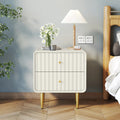 Ivory Gold Luxury Nightstand