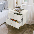 Ivory Gold Luxury Nightstand
