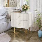 Ivory Gold Luxury Nightstand