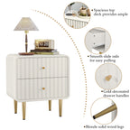 Ivory Gold Luxury Nightstand
