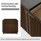Arched Fluted Chest Nightstand