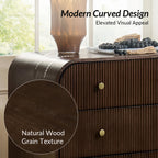 Arched Fluted Chest Nightstand