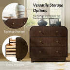 Arched Fluted Chest Nightstand