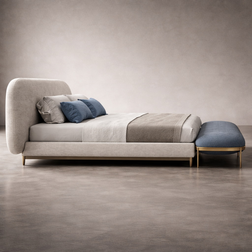 Velvet Curve Bed