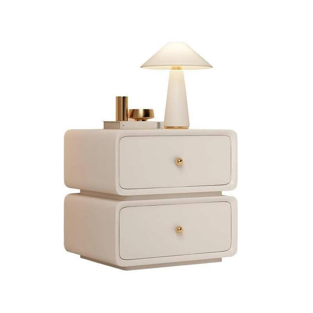 Minimal White Modern Nightstand