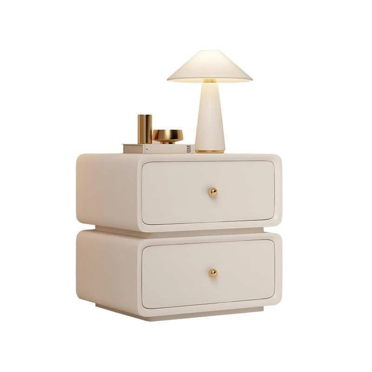 Minimal White Modern Nightstand