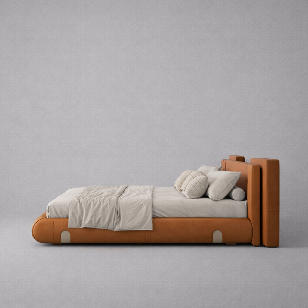 Executive Leather Bed