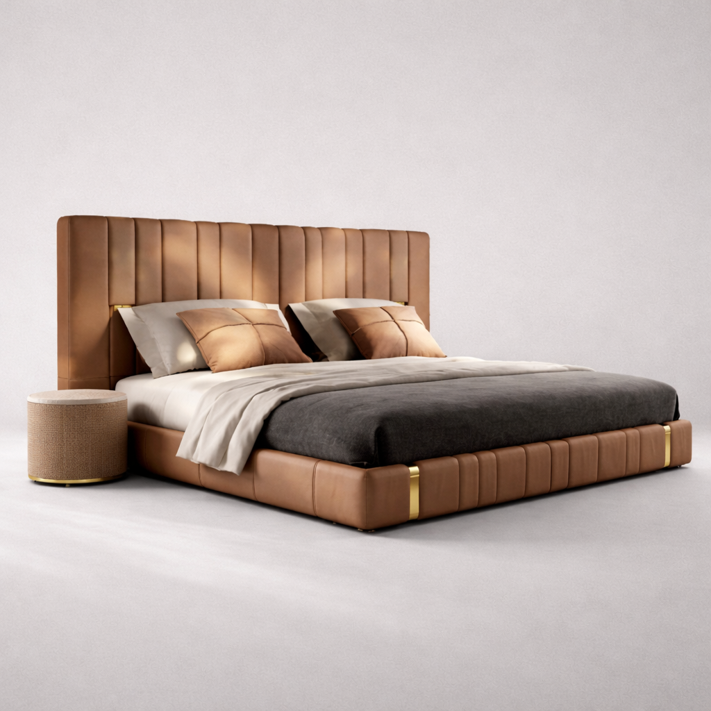 Walnut Luxe Bed