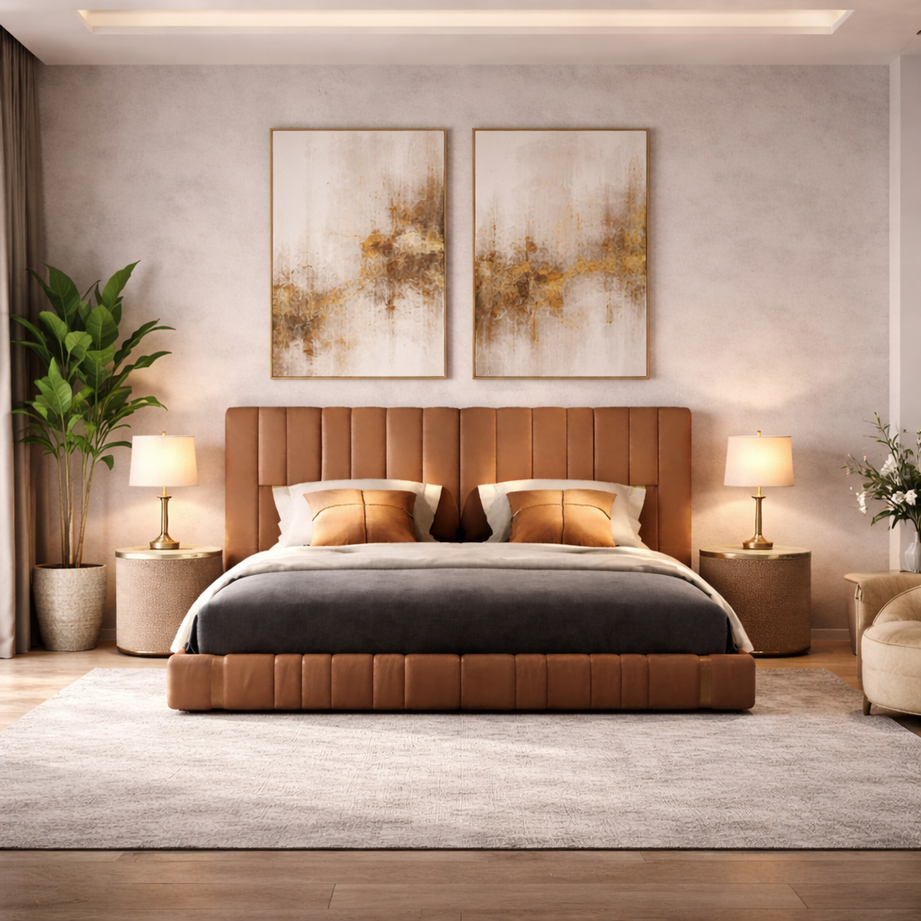 Walnut Luxe Bed